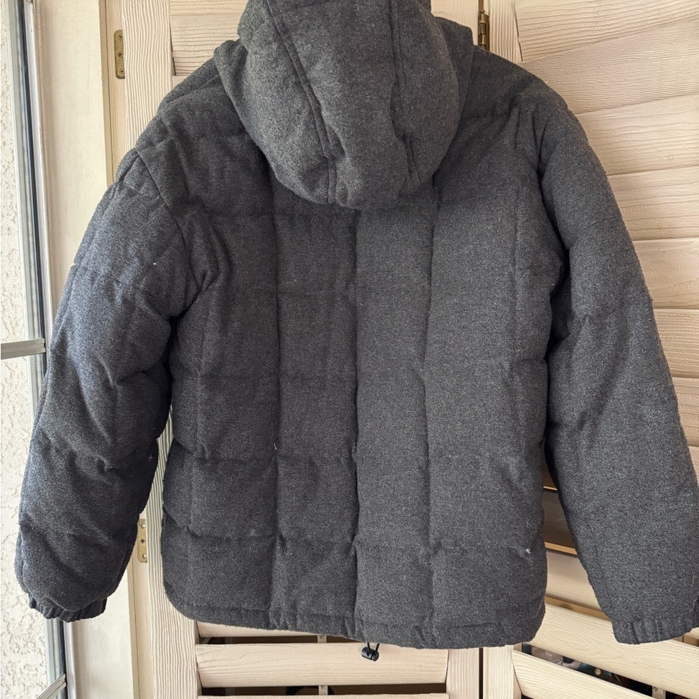 Wool and down Free Country Charcoal Puffer Jacket